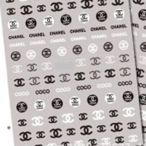 Buy JoyKott 3D Luxury Brand LV Coco Chanel Gucci Nail Art Stickers