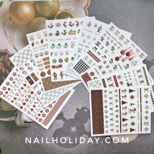 Designer Christmas nail sticker