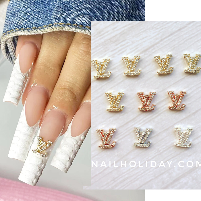 10pcs. Pearl Charms for Nails Antique Nail Charms Nail Charms Gold Luxury  Nail Charms Nail Pearls 3D Nail Charms Nail Art 