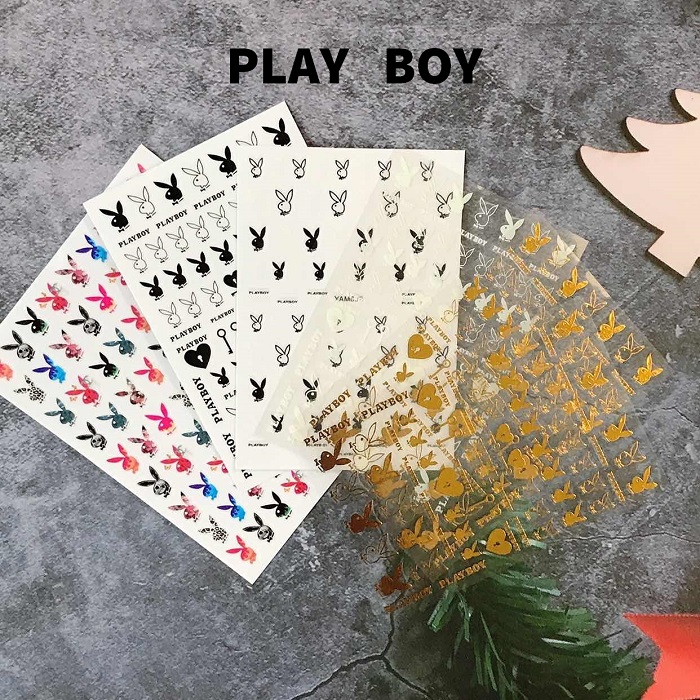 Playboy Nail Stickers Set（6 Sheets）