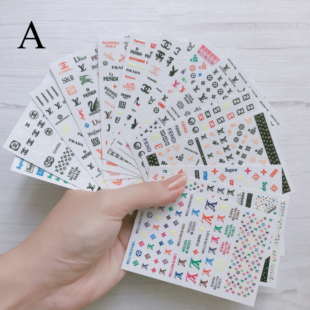 Designer Nail Sticker Set A（16 Sheets）