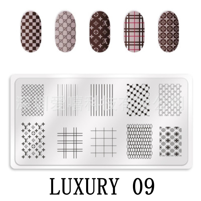 Luxury Logo Nail Stamping Plate
