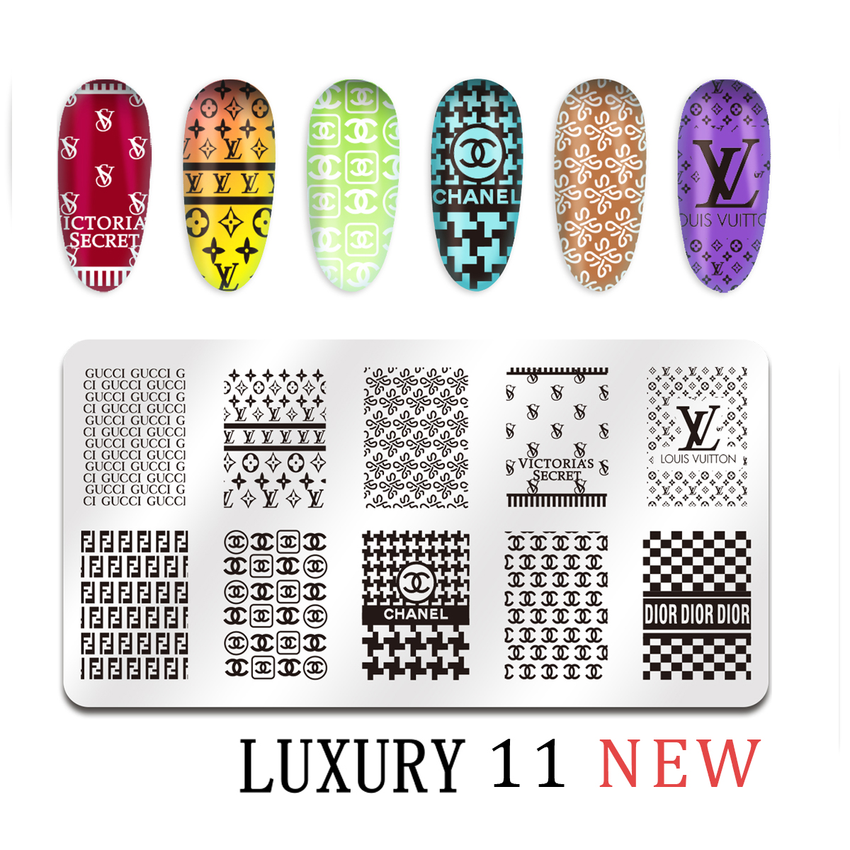 Luxury nail plate