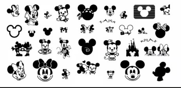 Disney nail stamping plates 1