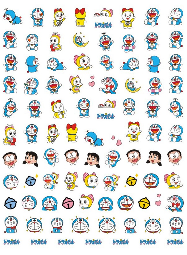 Doraemon nail sticker 02