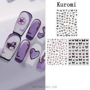 Kuromi nail sticker