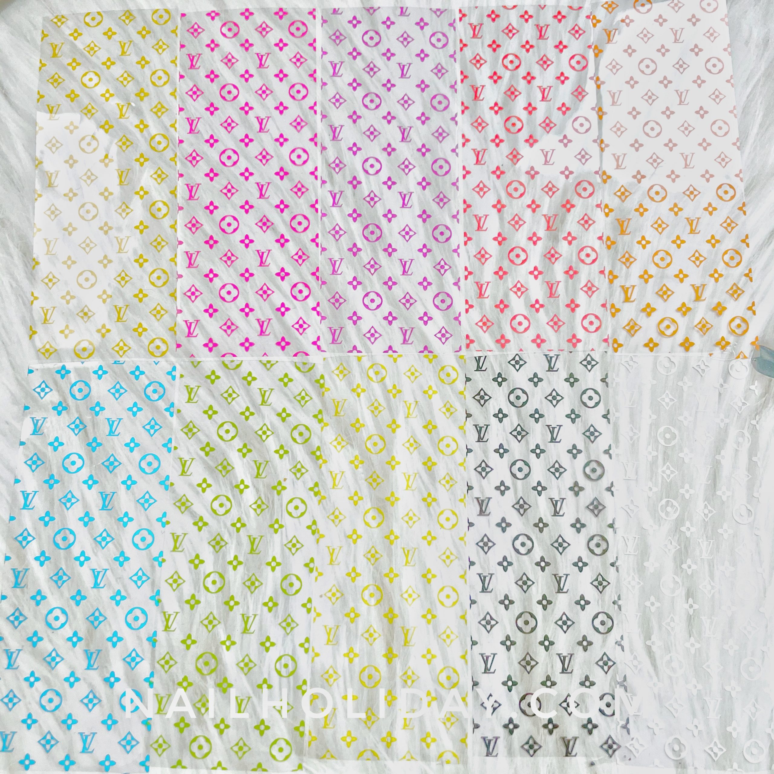 10 Colors LOUIS VUITTON Nail Foils