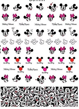 Mickey Nail Sticker（11 Sheets）