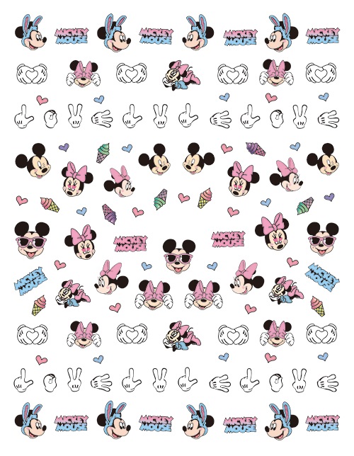 Mickey nail sticker-