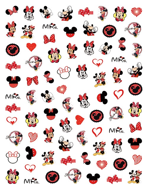 Mickey nail sticker-