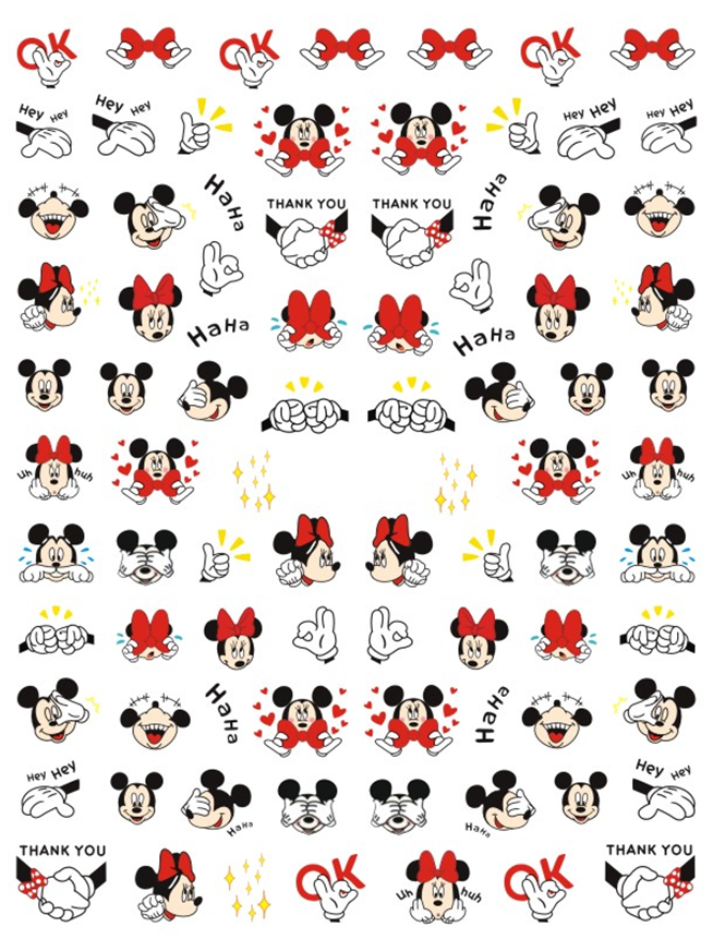 Mickey nail sticker-20