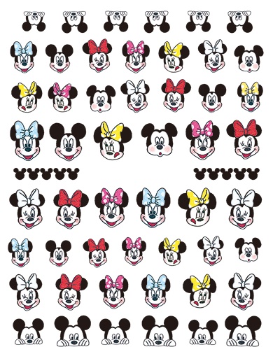 Mickey Nail Sticker（11 Sheets）