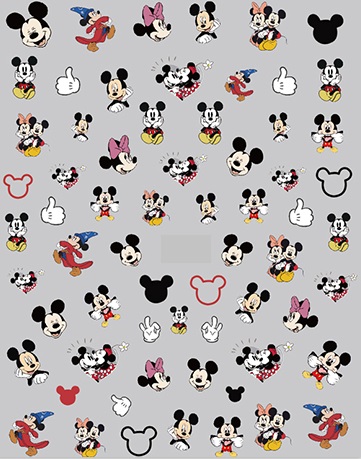 Mickey nail sticker