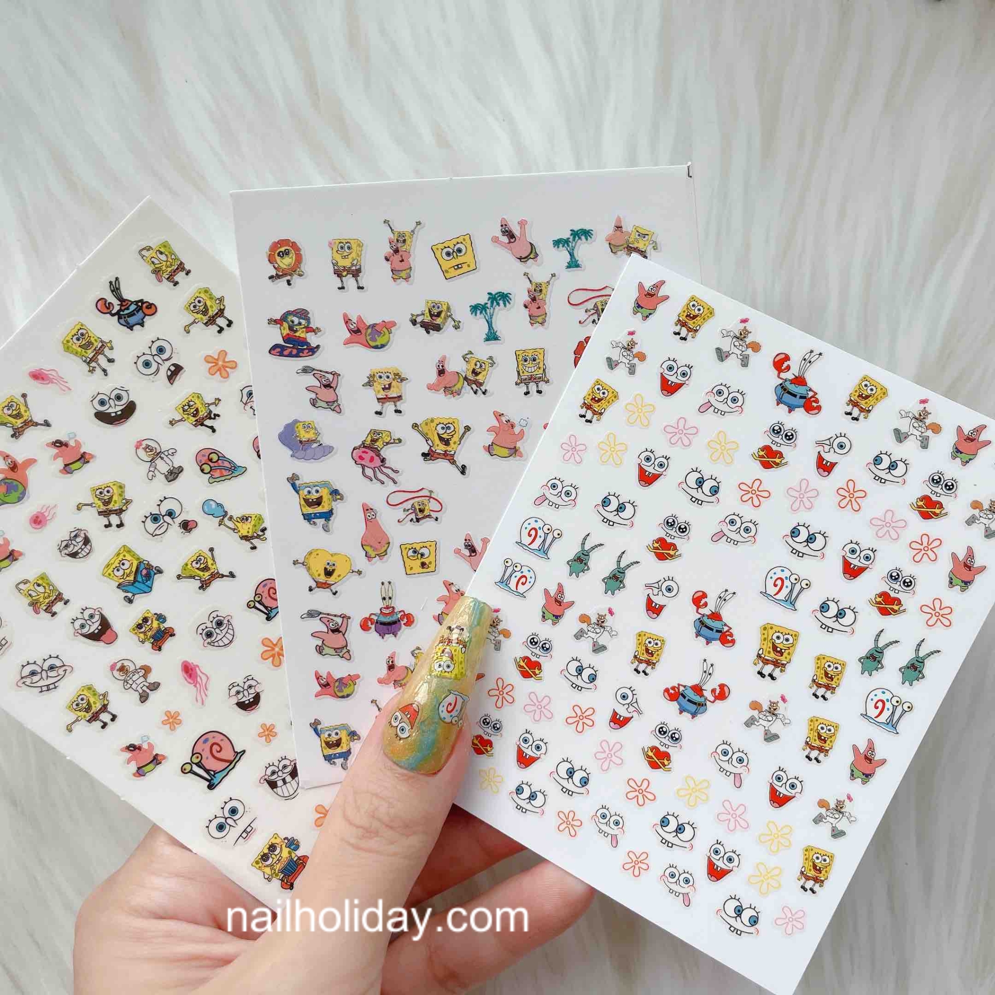 Amazon.com: KPTRBZK Cute Nail Art Stickers 3D Cartoon Nail Decals  Self-Adhesive DIY Nail Designs Decoration Anime Nail Sticker for Women Kids  Girls Manicure Gift Nail Charms Accessories (300+ Decals) : Beauty &