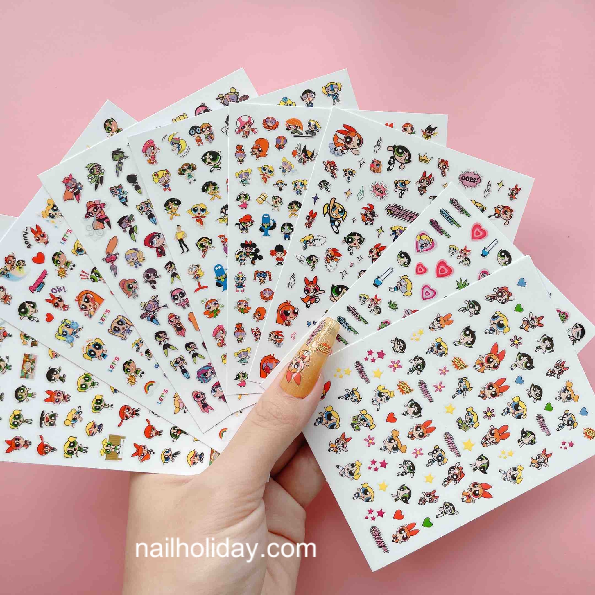 The Powerpuff Girls nail sticker