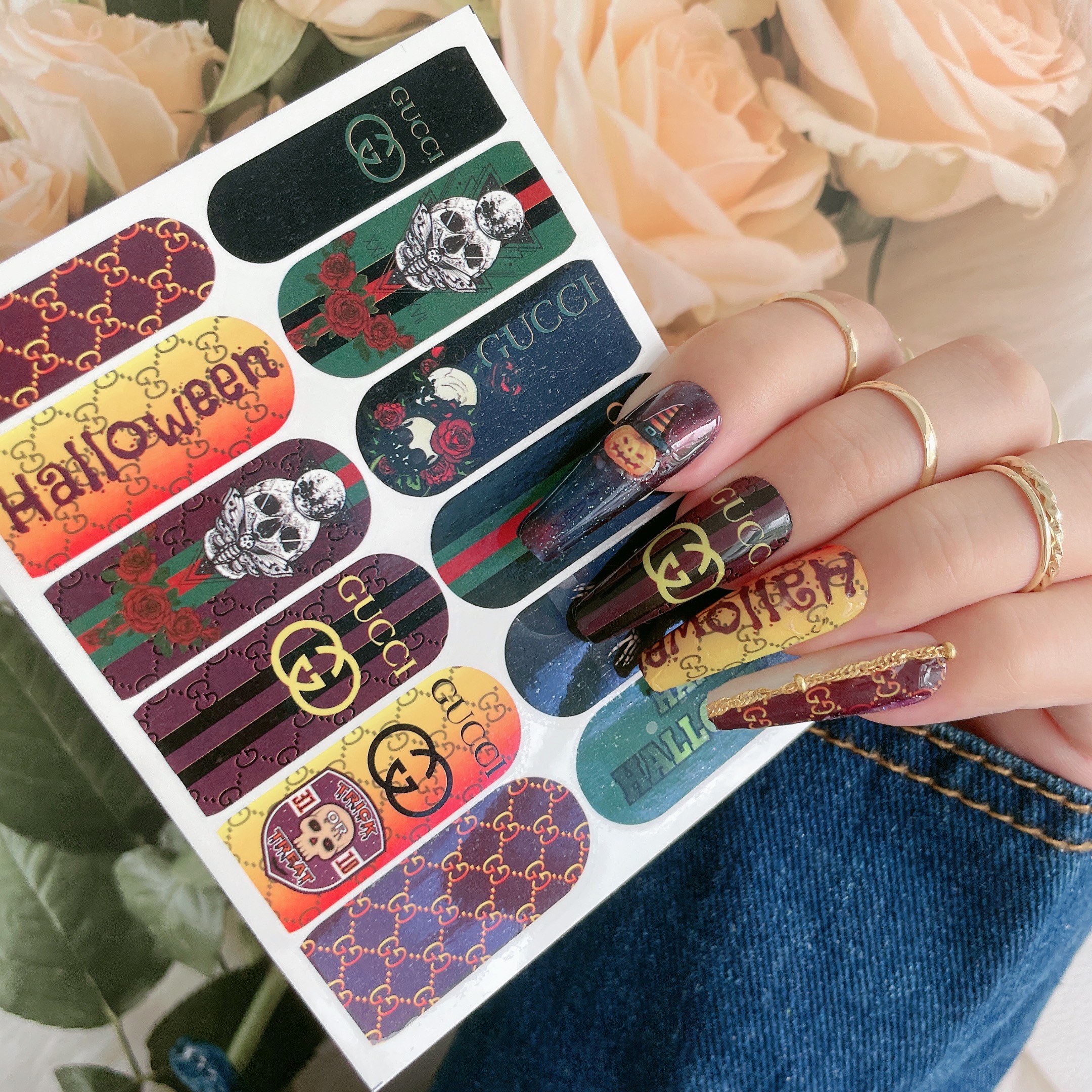tag someone who need to see this Luxury waterslide nail decals . . Louis  vuitton, Chanel, Gucci nail art Some chanel decals & sticker, By Milan  Beauty Bar