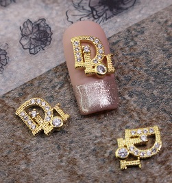 dior nail charms gold