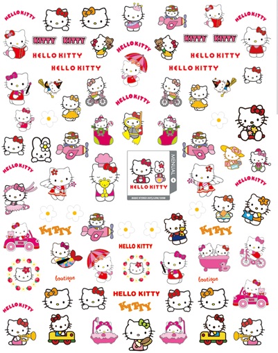 Hello Kitty Stickers 4 Sheets
