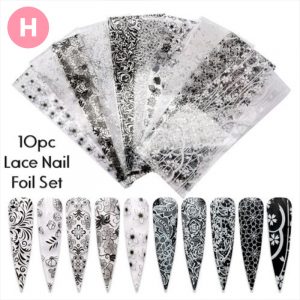 lace nail foil