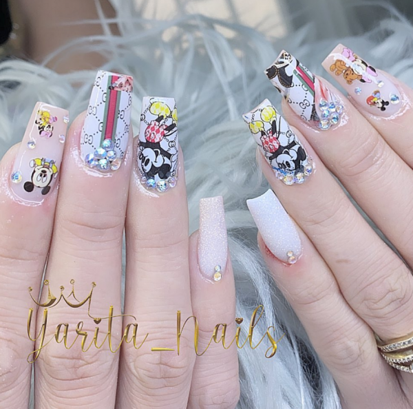 ClaCee Nails - Mickey meet Louis . . Mickey LV foil from