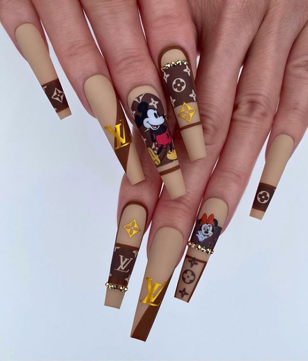 Yellow Louis Vuitton nail art  Nails, Nail art, Perfect nails