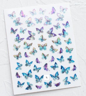 holographic BUTTERFLY NAIL stickers