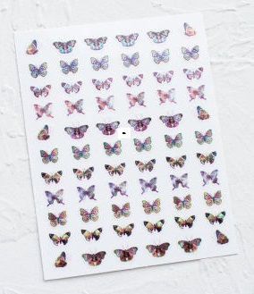 holographic BUTTERFLY NAIL stickers