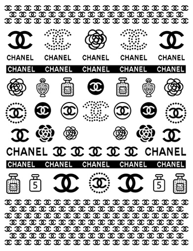 Chanel nail sticker