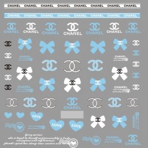 skyblue Chanel stickers