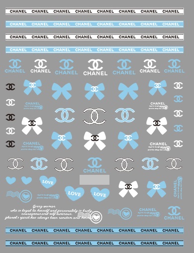 skyblue Chanel stickers