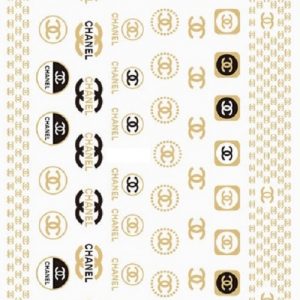 Chanel sticker Gold