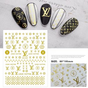 Chic and Classic Louis Vuitton Nail Sticker