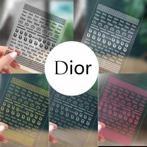 Dior nail stickers
