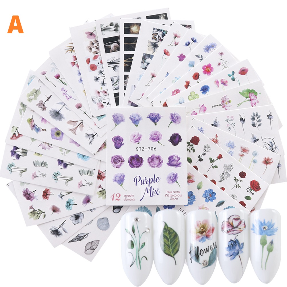 FLOWER NAIL DECAL (1)