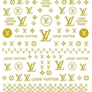 GOLD LV NAIL STICKERS