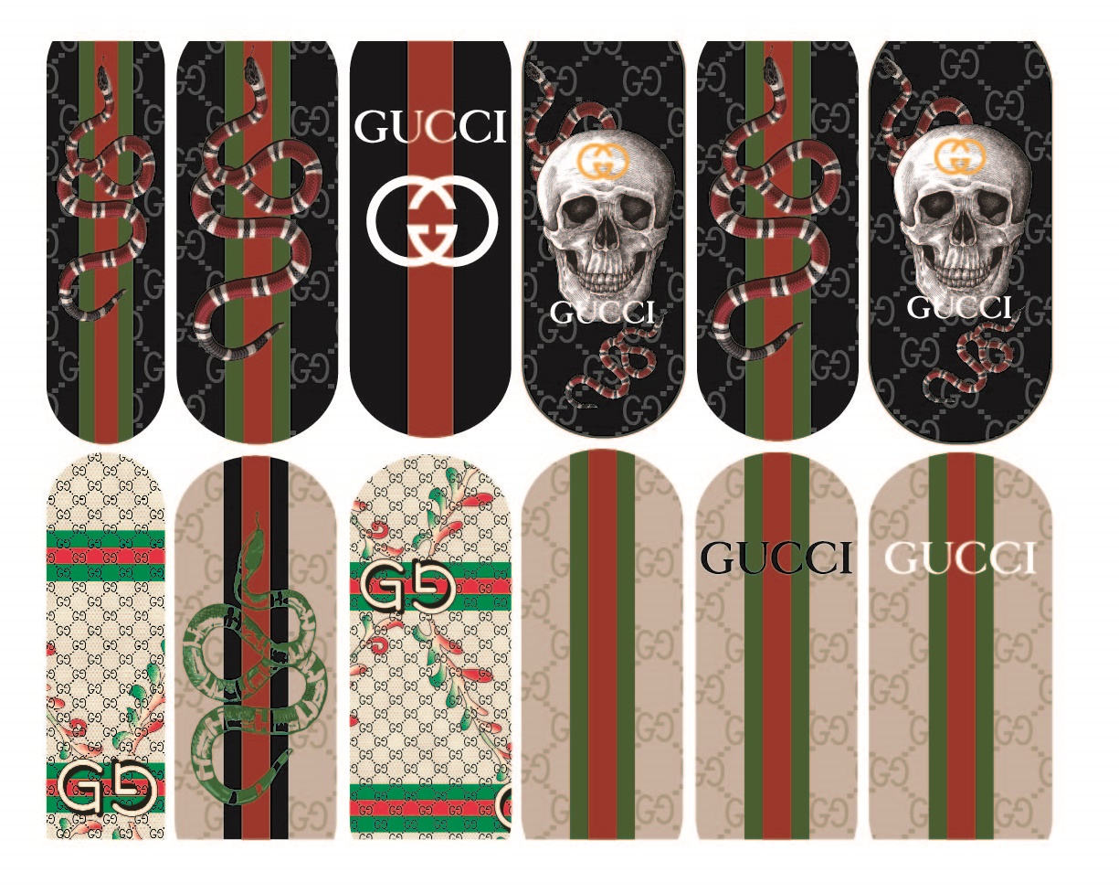 Gucci Decals 728 – Design Angels Nails