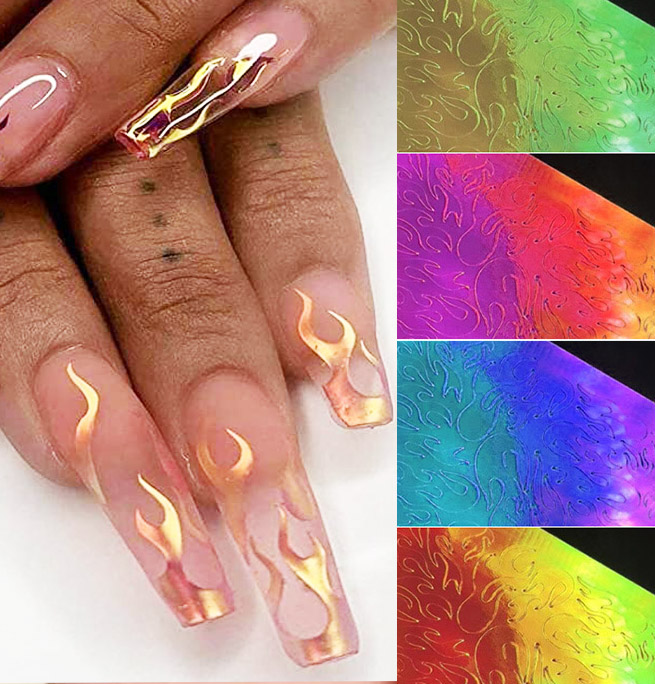 Flame Stickers For Nails - Temu - Page 17