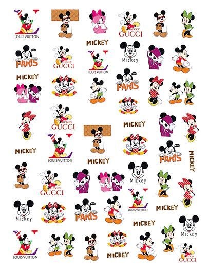 Mickey LV Nail Stickers