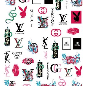 LV nail stickers