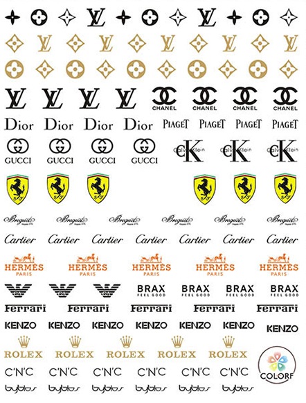 Chanel Nail Stickers Set（6 Sheets)