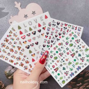 Mickey Christmas nail sticker