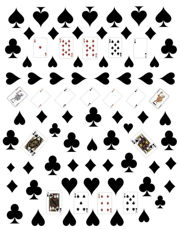 Play Card nail sticker