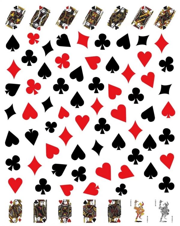 Play Card nail sticker