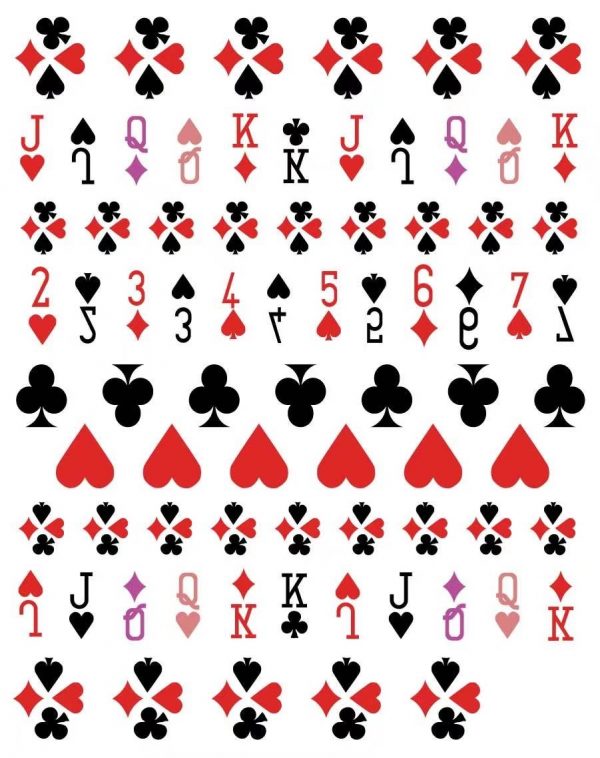 Play Card nail sticker