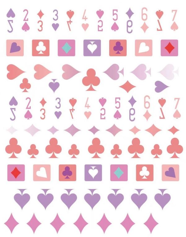 Play Card nail sticker