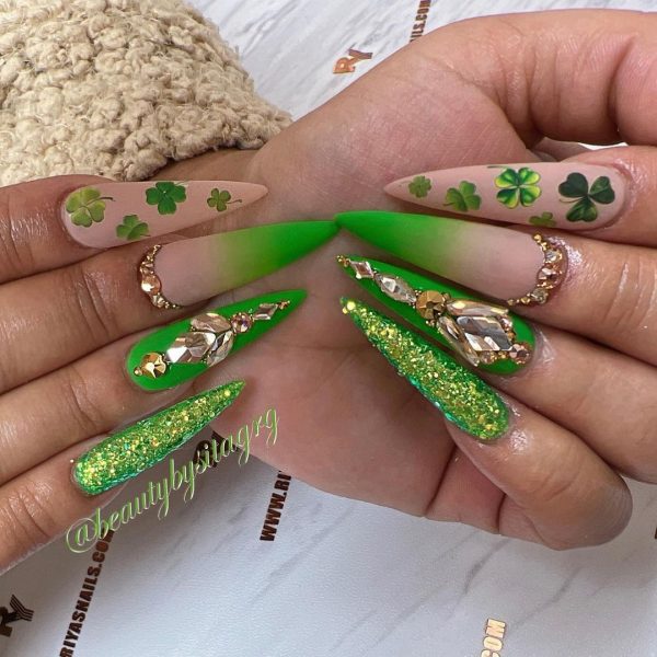St. Patrick's Day Nail Stickers-10 Sheets