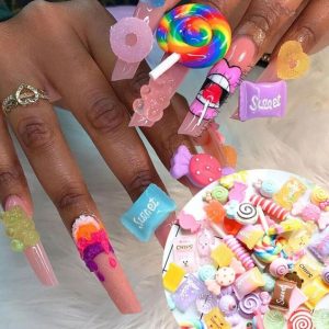 candy nail charm