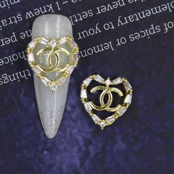 10pcs/Bag Ch Style Nail Charms Decoration Fashion Chic Bow Kawaii Nails  Classic Jewellery Designs Metal DIY Nail Accessories - AliExpress