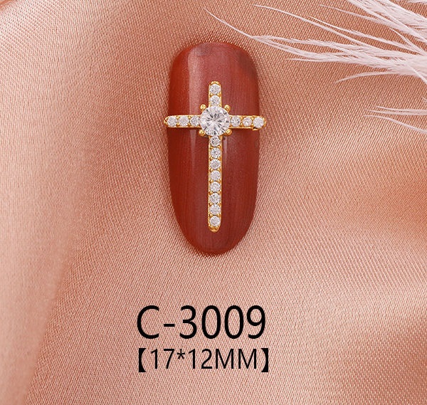 cross nail charm