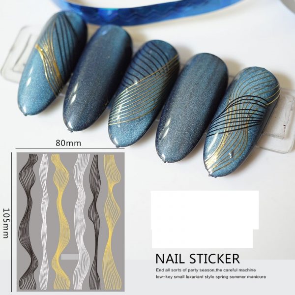 line nail stickers